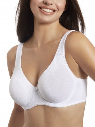 Selene nevyztužená podprsenka s kosticemi Teresa bílá 