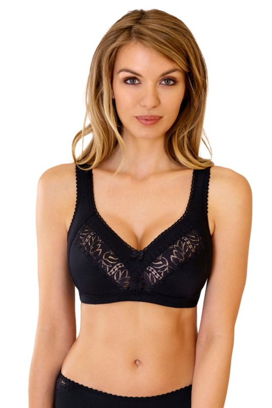 ROSME nevyztužená podprsenka bez kostic 557924 černá | Vermali.cz