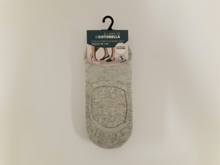 Dámské neviditelné ponožky Cotonella IX002 3Pack šedé