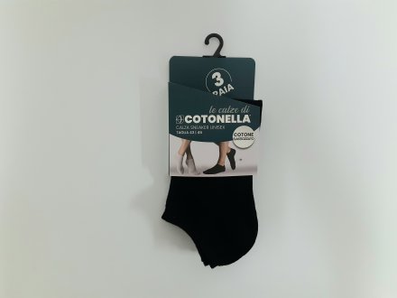 Kotníkové ponožky Cotonella IX003 3Pack černé